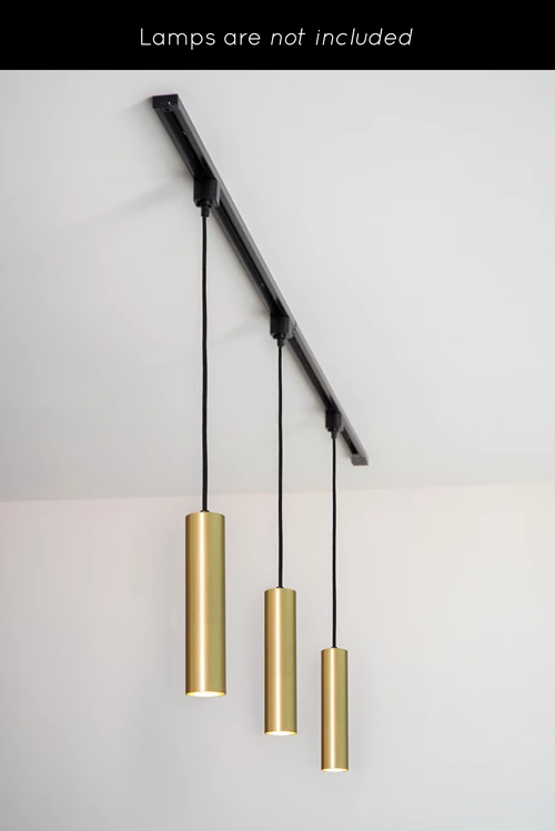 Lucide TRACK Kit de démarrage - Système de rail monophasé / Éclairage sur rail - 2 mètres - Noir - ambiance 2